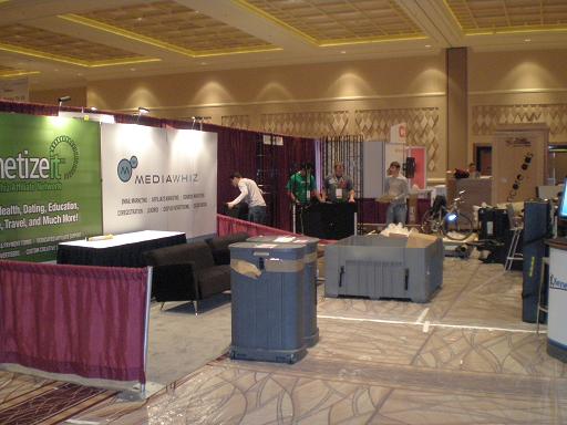 affiliate summit exhibit setup