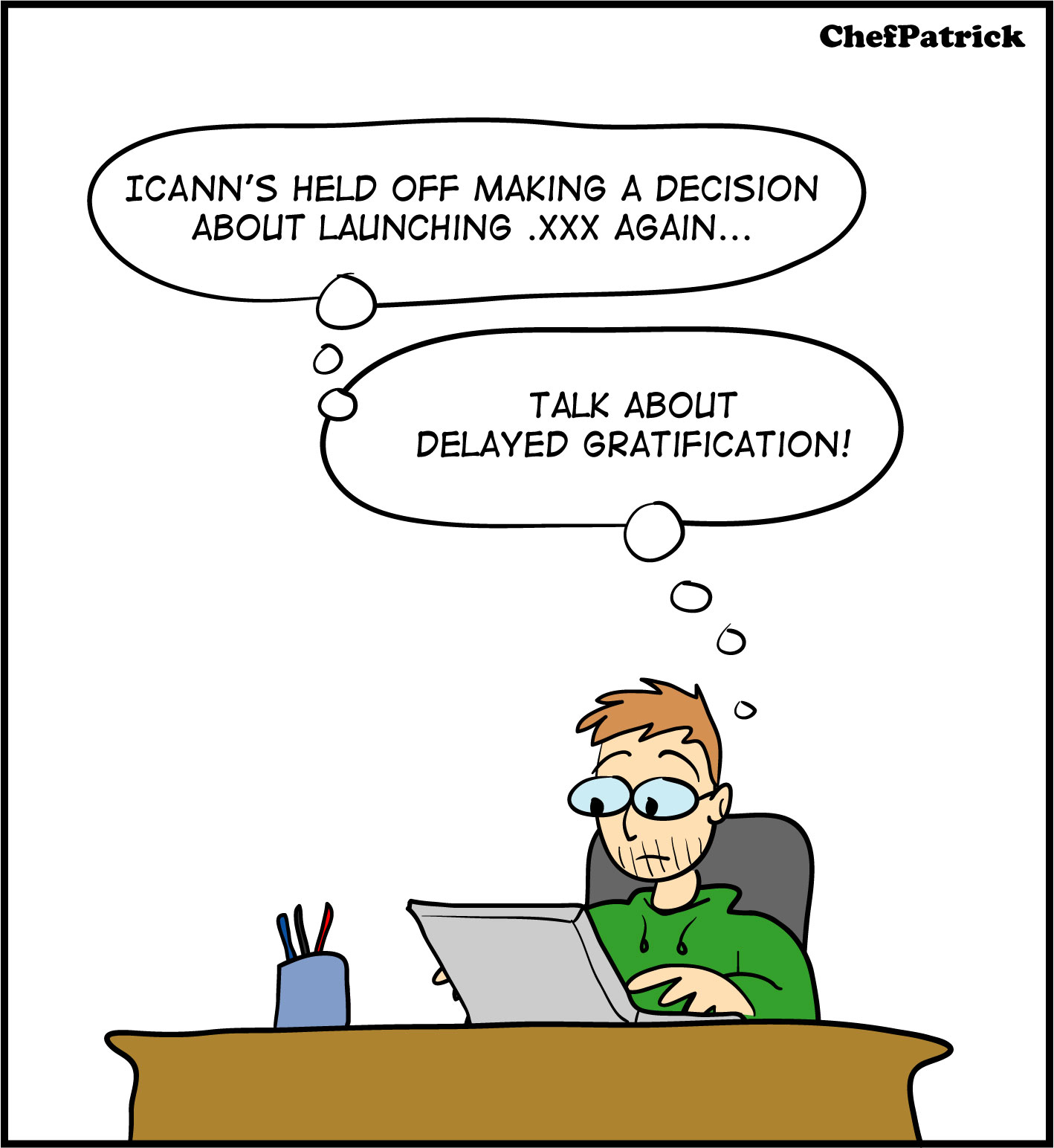 .xxx domain name extension - domainer comic strip